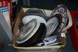 Kitchenware Including Toaster, Plates, etc.