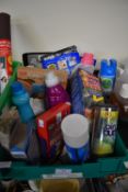 Box of Assorted Cleaning Products