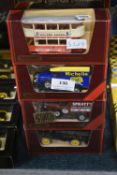 Sixteen Matchbox Model of Yesteryear Busses and Tr