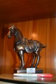 Bronze Effect Composite Horse Figure