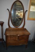 Period Mahogany Mirror Backed Dressing Table