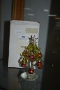 Miniature Glass Christmas Tree with Baubles