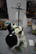 Jewellery Stands, Artificial Flowers, and a Displa