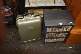 Three Drawer Storage Chest and a Suitcase