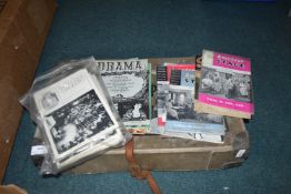 Vintage Laundry Box and Theatre Programmes