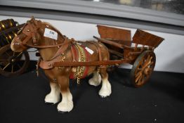 Shire Horse and Cart Figures