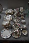 Vintage Part Tea Sets by the Crown Pottery Staffor