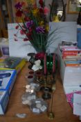 Candle Stands and Artificial Flowers etc.