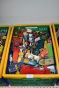 Large Storage Crate Containing Assorted Diecast Toy Vehicles