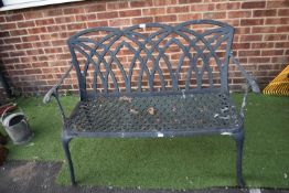 Aluminium Two Seat Garden Bench