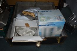 Vintage Travel Trunk Containing Glassware, and a H