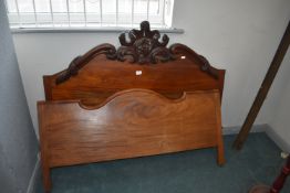 Mahogany Period Bedhead and Footboard