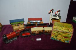 Hornby O Gauge 1930 M Series Clockwork 0-4-0 Loco with Tender, Rolling Stock, Pullman Carriages,