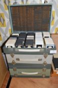 Three Vintage 2x2 Slide Cases Containing Slides