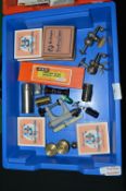 Small Vintage Photography Accessories Including Ball Clamps, Brass Film Cartridges, etc.