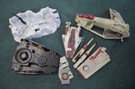 Assorted Star Wars Models Including Bandai Fighter