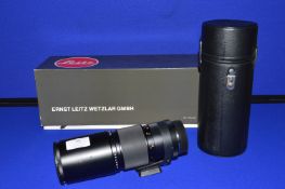 Leica Telyt-R 1:4/250 Lens for Leica R with Leather Case and Original Packaging