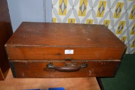 Large Wooden Case Containing Slides