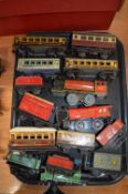 Assorted O Gauge Locos and Carriages by Hornby, Chad Valley, and Bing for Spares/Repair