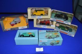 Diecast Vehicles by Corgi, Matchbox, and Dinky