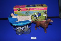 Pedigree Sindy’s Walk-In the Park Pram and Dog Set