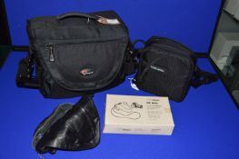 Lowepro Camera Case, Case Logic Bag, etc.