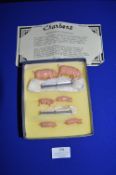 Charbens Diecast Metal Farmyard Set Pigs and Troughs