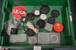 Assorted Leica Lens Caps and Rings etc.