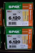 *2x Spax Construction T30 6x120 Screws 100pk