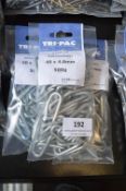 *3x Bag of Galvanised Staples (2x 40mm, 1x 50mm)