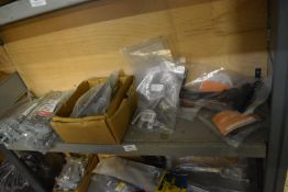 *Contents of Shelf to Include Assorted Flat Roof Fixings, Galvanised Gate Handles, Catches, and T-