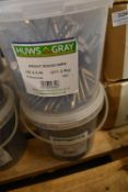 *2x 2.5kg Tub of Bright Round Wire Nails 150x6mm