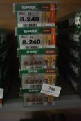 *5x Spax High Force T40 8x240 Screws 12pk