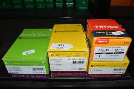 *1x Timber Fix Decking Screws 4.5x50mm 200pk, 1x Timber Fix 5x50m CSK Multipurpose Screws 200pk,