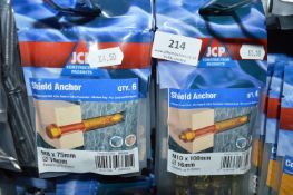 *10x Packs of Shield Anchors M8x75 and M10x100