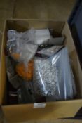*Box of Various Plastic Fold Over Caps