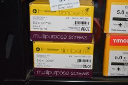*2x Timber Fix 50x100mm Multipurpose CSK Screws 100pk