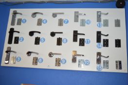 *Display Board Containing Assorted Door Handles