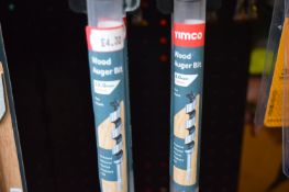*Assorted Timco Wood Augur Dill Bits 12mm and 14mm