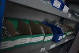 *Contents of Shelf to Include Assorted Cross Dowels, Flat Washer, etc.