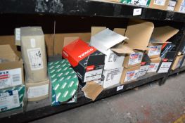 *Contents of Shelf to Include Assorted Mushroom Roofing Bolts