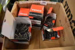 *Quantity of Assorted Grey Plastic Headed Nails