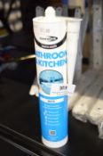 *4x Bathroom & Kitchen White Sealant 300ml