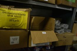*Contents of Shelf to Include Assorted Galvanised Nails