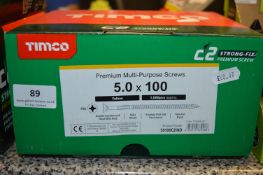 *Box of 1000 Timco Multipurpose Screws 5 x 100