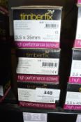 *3x Timber Fix 3.5x35mm CSK Screws 200pk