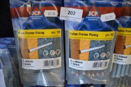 *8x Nylon Frame Fixing 6pk 8x60mm and 8x80mm