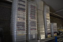 *Contents of Top Shelf to Include Assorted Storage Tubs and Lids