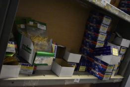 *Contents of Shelf to Include Assorted Brass Effect Wood Head Screws