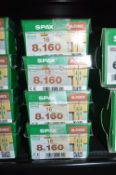 *4x Spax Hi Force T40 8x160 Screws 16pk